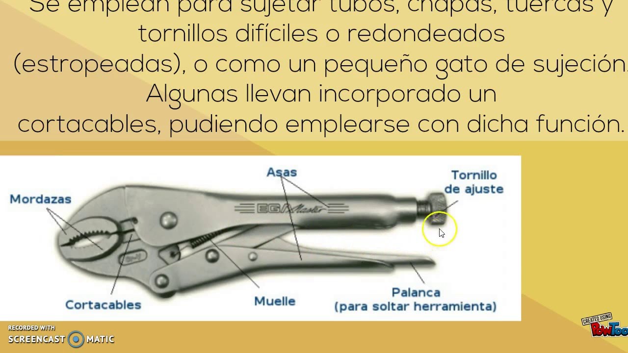 Partes De Una Pinza De Presion