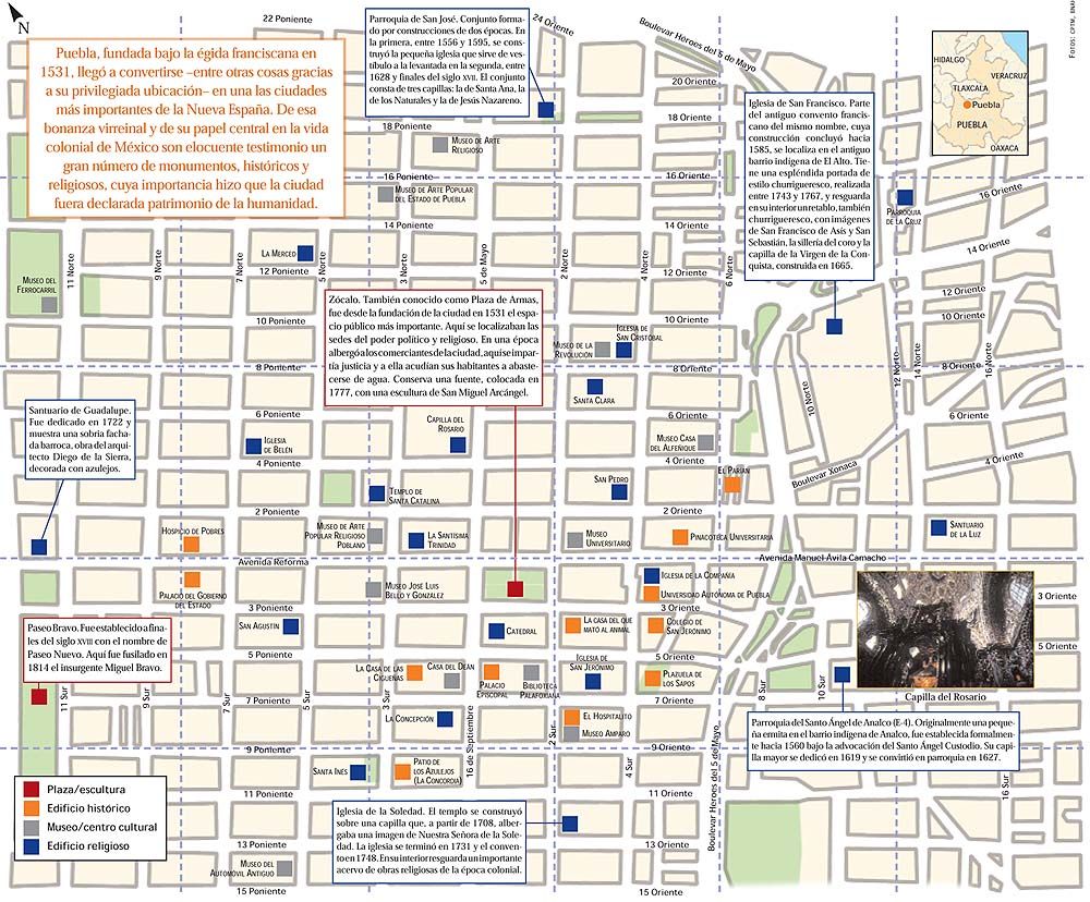 Mapa de la ciudad de puebla con calles y colonias 】 - El mundo del motor